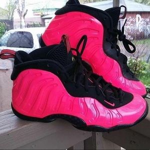 Pink and black foamposite